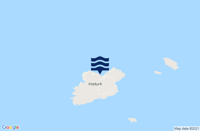 Mappa delle maree di Inishturk, Ireland