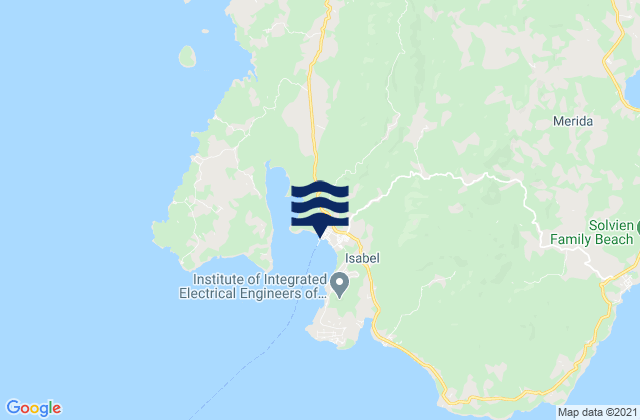 Mappa delle maree di Isabel, Philippines
