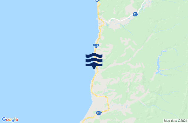 Mappa delle maree di Ishikari-gun, Japan