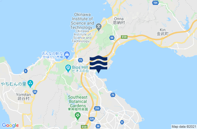 Mappa delle maree di Ishikawa, Japan