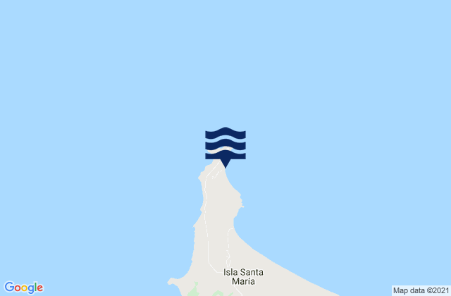 Mappa delle maree di Isla Santa Maria, Chile