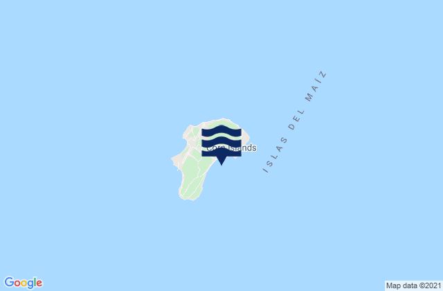 Mappa delle maree di Isla del Maiz Grande, Nicaragua