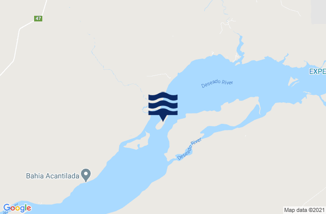 Mappa delle maree di Isla del Rey, Argentina