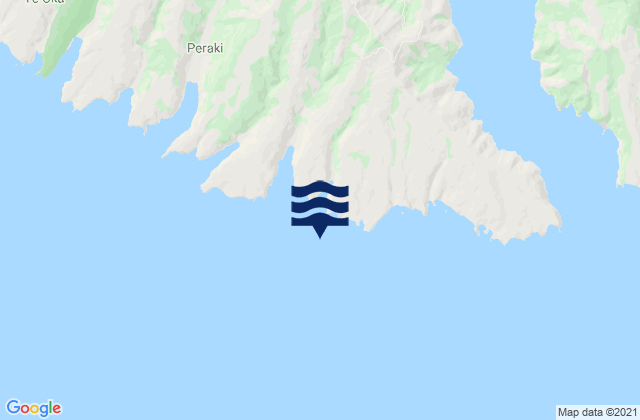 Mappa delle maree di Island Bay, New Zealand