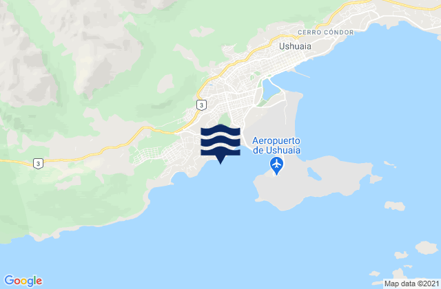Mappa delle maree di Islas Ano Nuevo, Chile