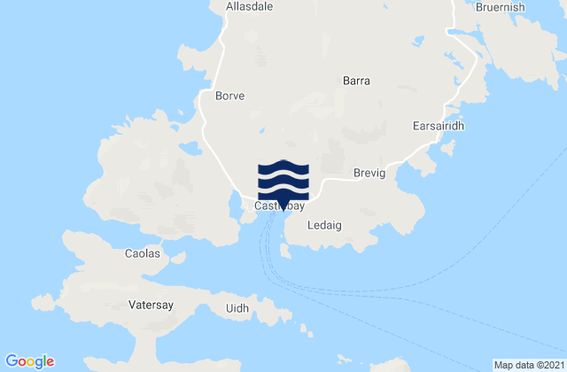 Mappa delle maree di Isle of Barra, United Kingdom