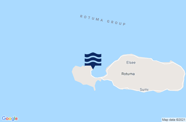 Mappa delle maree di Itu'muta, Fiji