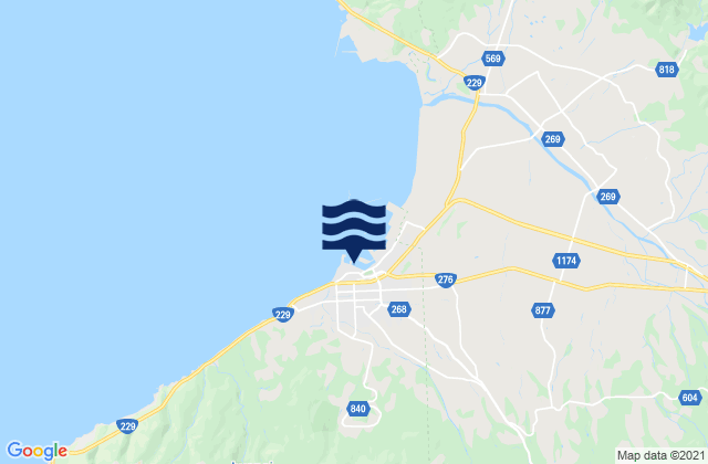 Mappa delle maree di Iwanai, Japan