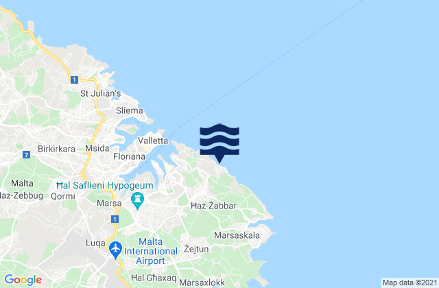 Mappa delle maree di Ix-Xgħajra, Malta
