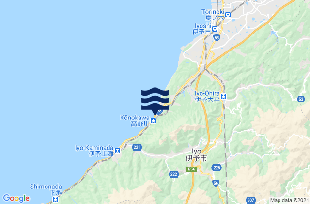 Mappa delle maree di Iyo-shi, Japan