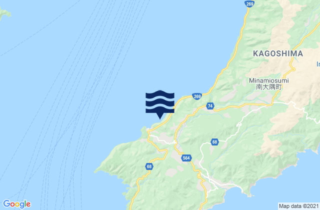 Mappa delle maree di Izasiki, Japan