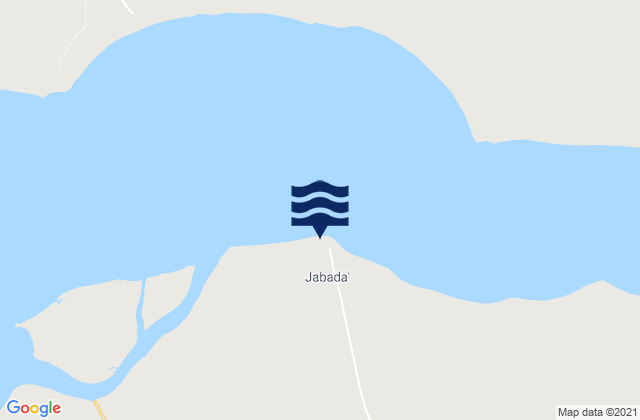 Mappa delle maree di Jabada, Guinea-Bissau