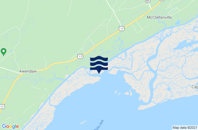 Mappa delle maree di Jamestown (Santee River), United States