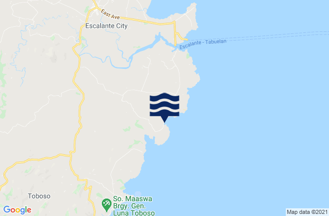 Mappa delle maree di Japitan, Philippines