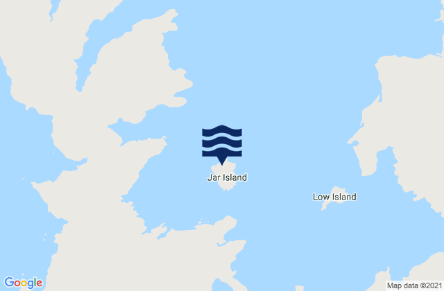 Mappa delle maree di Jar Island, Australia