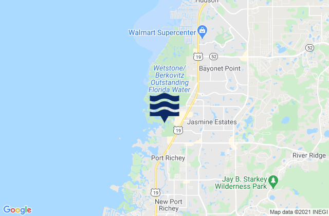 Mappa delle maree di Jasmine Estates, United States