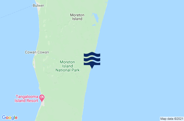 Mappa delle maree di Jason Beach, Australia