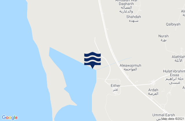 Mappa delle maree di Jazan Region, Saudi Arabia