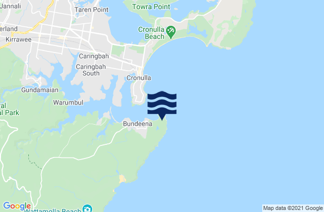 Mappa delle maree di Jibbon Beach, Australia