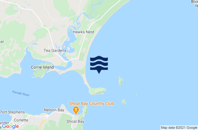 Mappa delle maree di Jimmys Beach, Australia