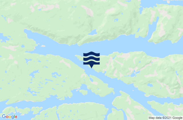 Mappa delle maree di Johnson Point, Canada