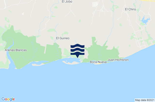 Mappa delle maree di Juan Díaz, Panama