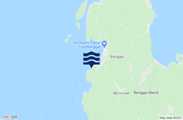Mappa delle maree di Kabupaten Banggai Laut, Indonesia