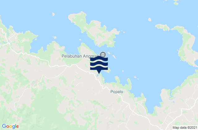 Mappa delle maree di Kabupaten Gorontalo, Indonesia