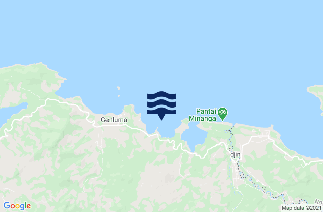 Mappa delle maree di Kabupaten Gorontalo Utara, Indonesia