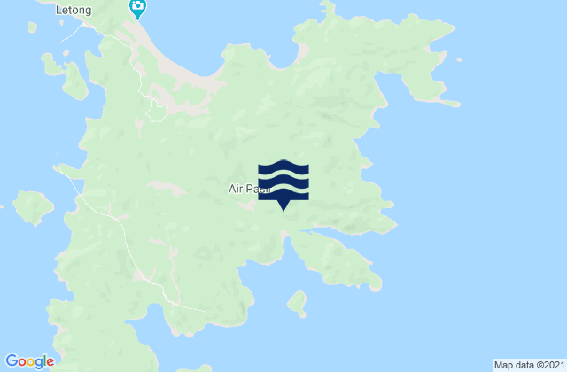 Mappa delle maree di Kabupaten Kepulauan Anambas, Indonesia