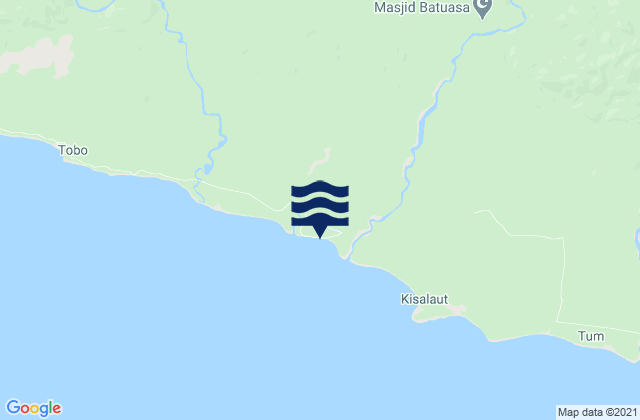 Mappa delle maree di Kabupaten Seram Bagian Timur, Indonesia