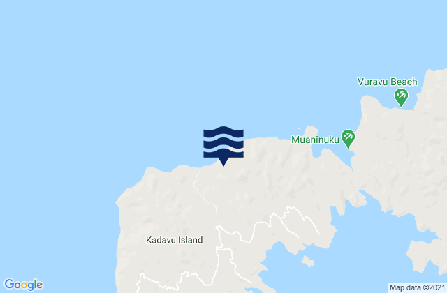 Mappa delle maree di Kadavu Province, Fiji