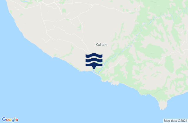 Mappa delle maree di Kahale, Indonesia
