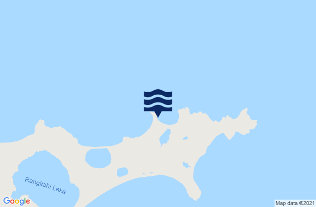 Mappa delle maree di Kaingaroa, New Zealand