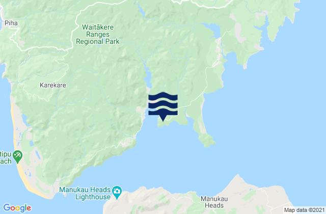 Mappa delle maree di Kaitarakihi Bay, New Zealand
