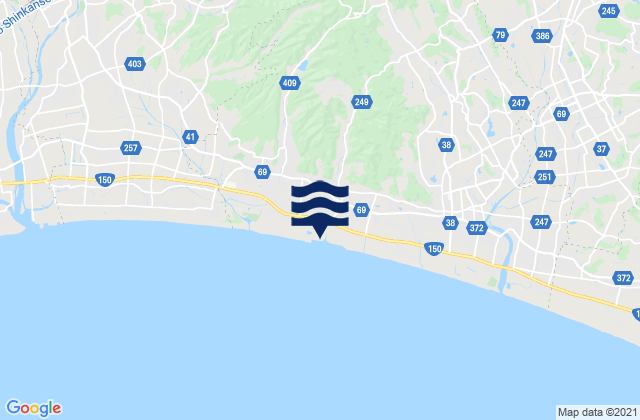 Mappa delle maree di Kakegawa Shi, Japan