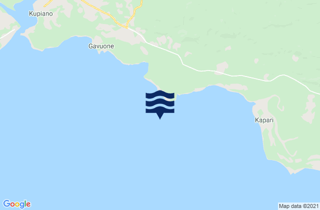 Mappa delle maree di Kaligola Point, Papua New Guinea