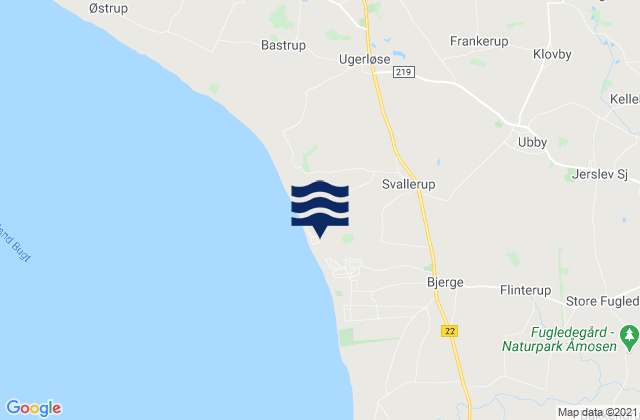 Mappa delle maree di Kalundborg Kommune, Denmark