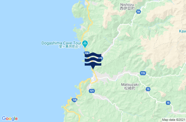 Mappa delle maree di Kamo-gun, Japan