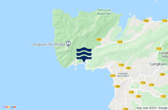 Mappa delle maree di Kampung Kok, Malaysia