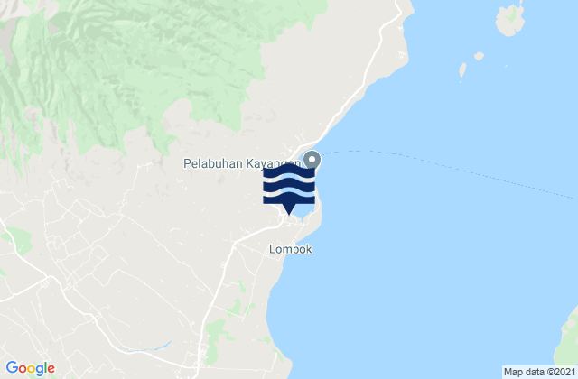 Mappa delle maree di Kampungbaru, Indonesia