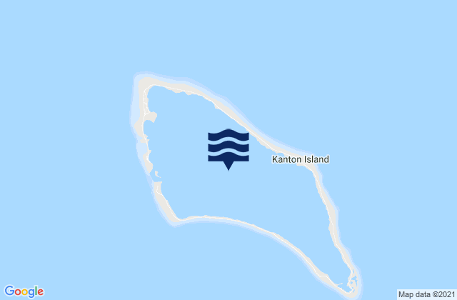 Mappa delle maree di Kanton, Kiribati