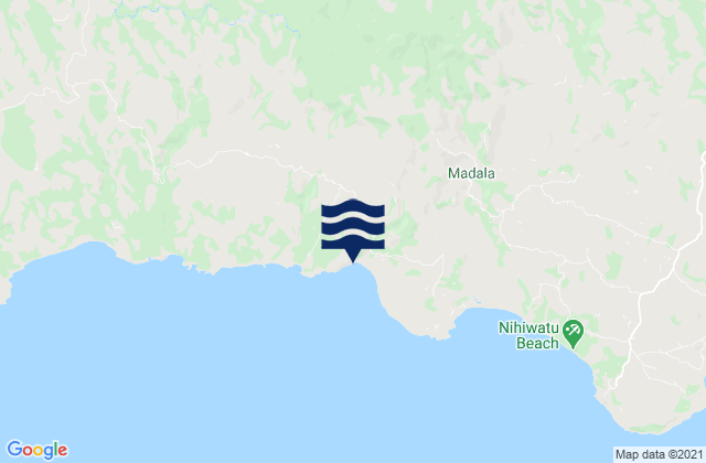 Mappa delle maree di Kapakabisa, Indonesia