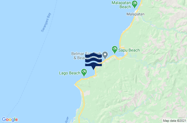 Mappa delle maree di Kapatan, Philippines