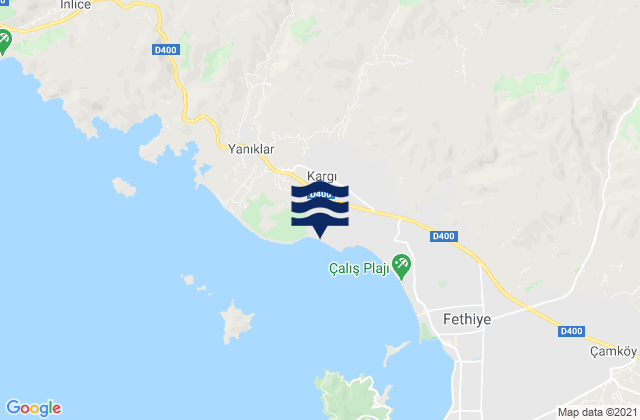 Mappa delle maree di Kargı, Turkey
