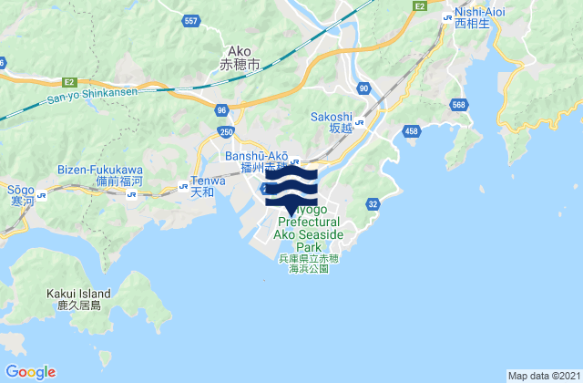 Mappa delle maree di Kariya, Japan
