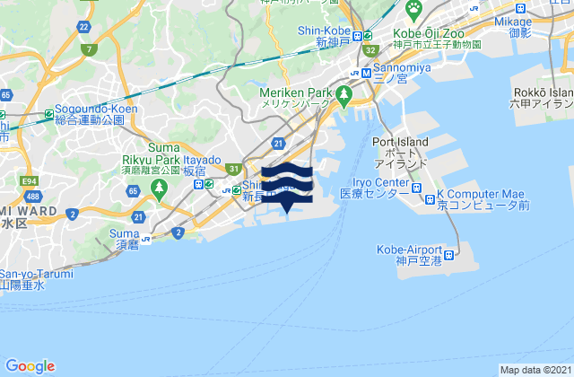 Mappa delle maree di Karumo Jima, Japan