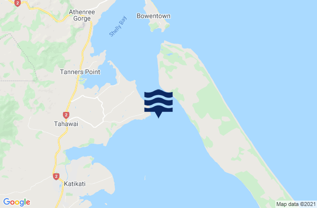 Mappa delle maree di Katikati - Kauri Point, New Zealand