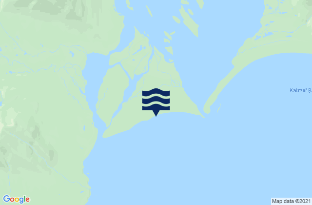 Mappa delle maree di Katmai Bay (Shelikof Strait), United States