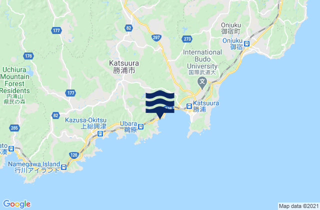 Mappa delle maree di Katsuura-shi, Japan